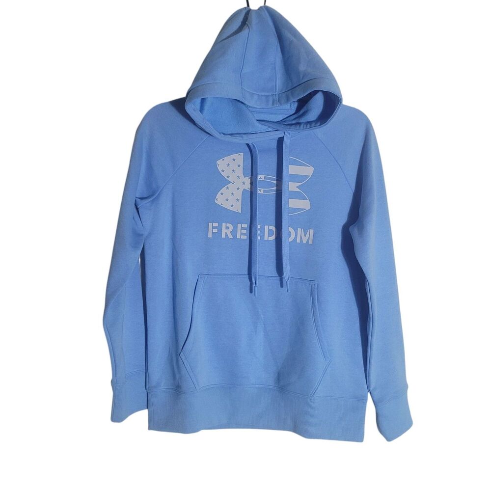Under Armour Freedom Hoodie Unisex Size XS Blue‎ Athleisure Casual Patriotic